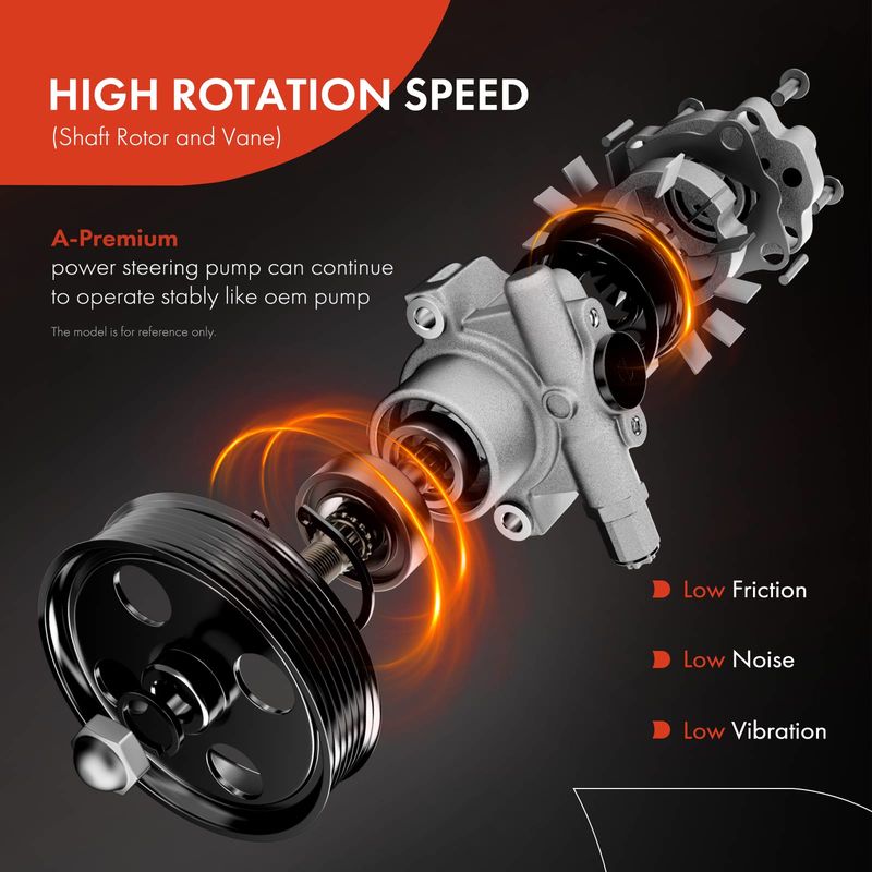 Aluminum Power Steering Pump with Pulley for Mazda Miata 1999-2004 1.8L