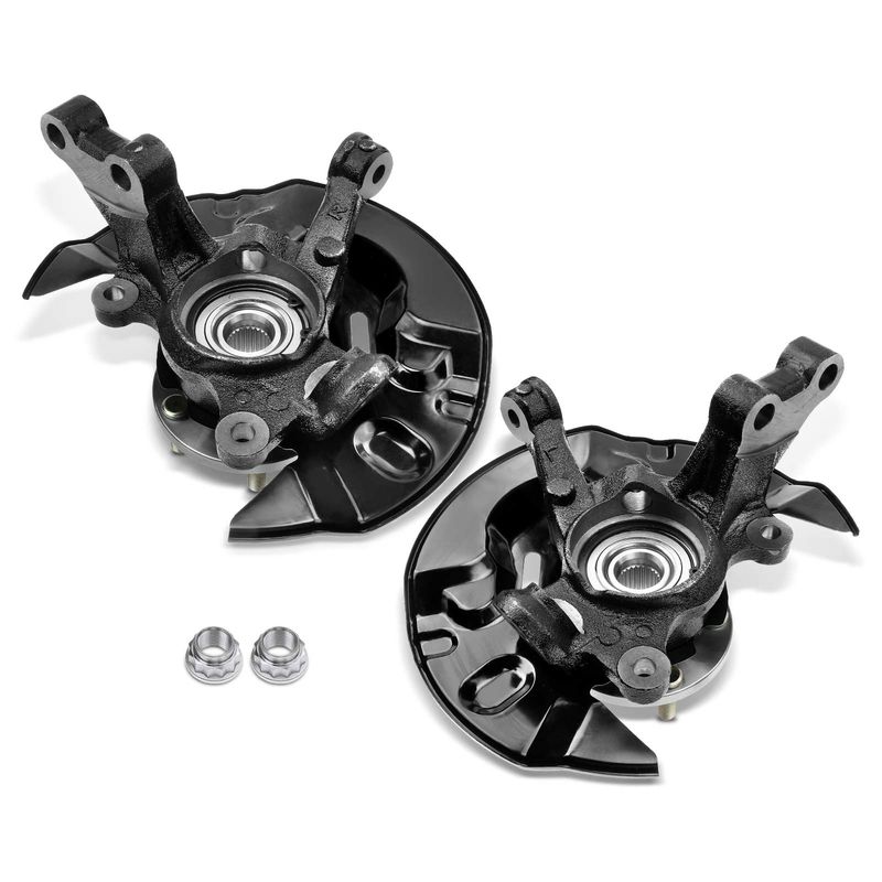 2x Front Steering Knuckle Assembly for Toyota Matrix 2003-2006 L4 1.8L AWD