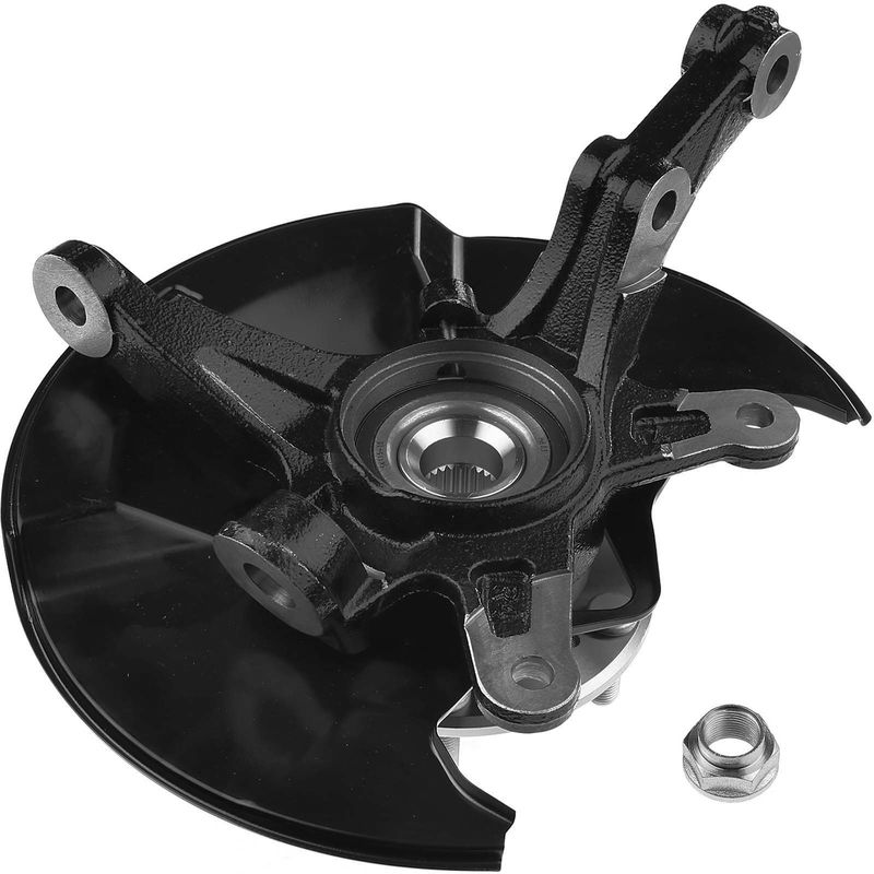 Front Driver Steering Knuckle & Wheel Hub Bearing Assembly for Honda Civic 06-11