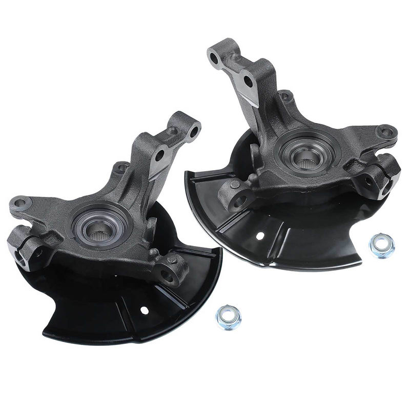 2x Front Steering Knuckle & Wheel Hub Bearing Assembly for Ford Edge V6 3.5L