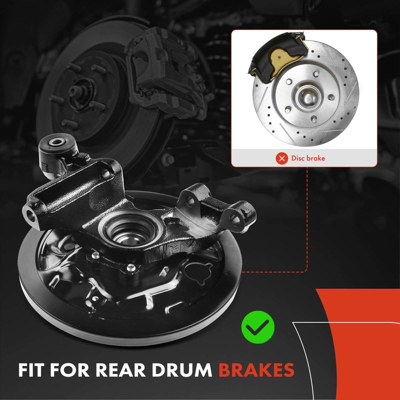 Rear Right Steering Knuckle & Wheel Hub Bearing Assembly for Subaru Forester 01-08
