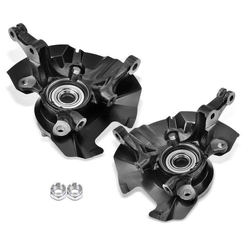 2x Front Steering Knuckle Assembly for Hyundai Accent 2006-2011 L4 1.6L