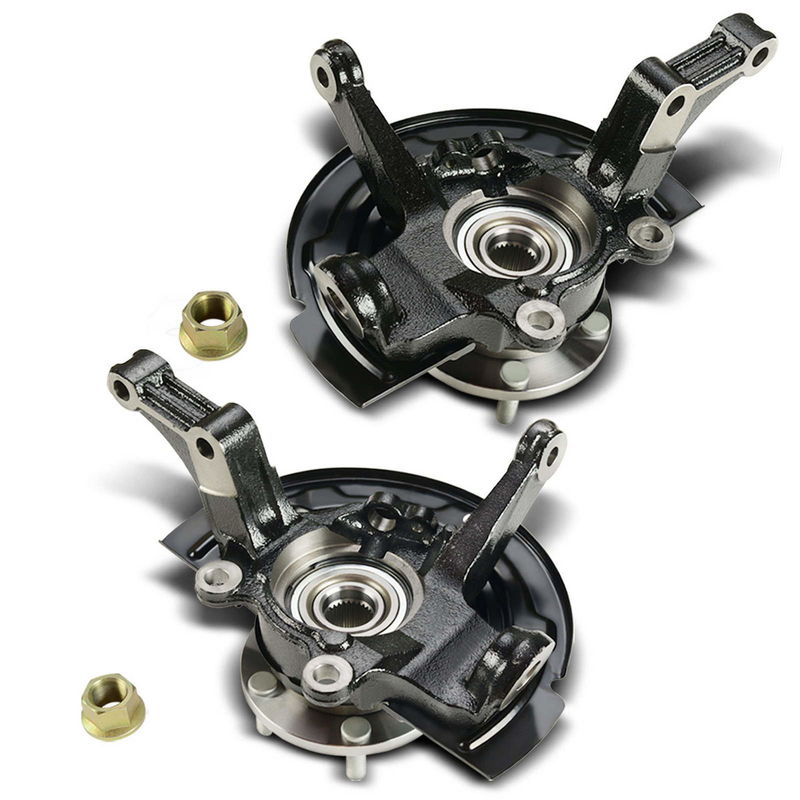 2x Front Steering Knuckle & Wheel Hub Bearing Assembly for Nissan Altima 02-06