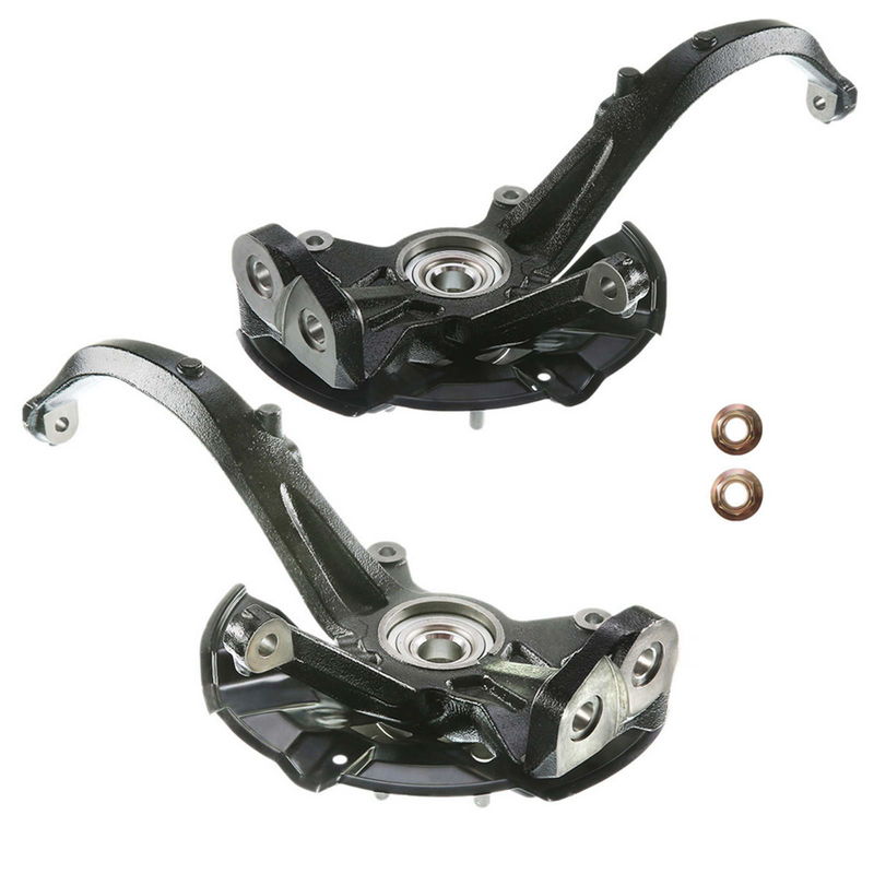 2x Front Steering Knuckle & Wheel Hub Bearing Assembly for Ford Fusion Lincoln