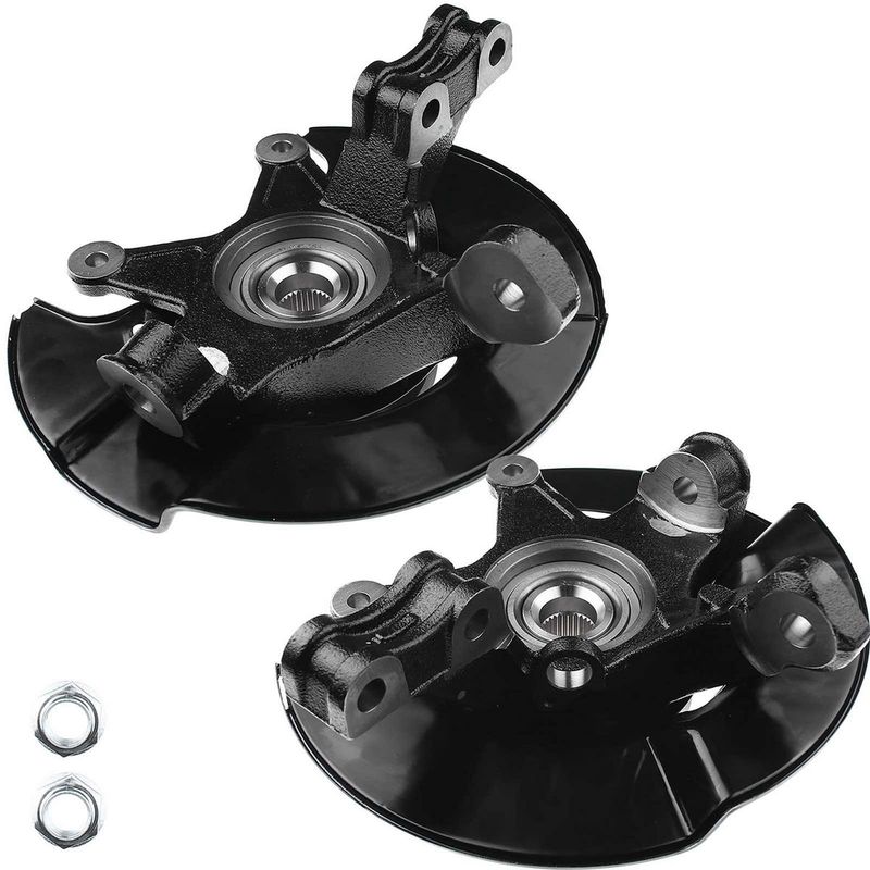 2x Front Steering Knuckle & Wheel Hub Bearing Assembly for Honda Pilot 05-08
