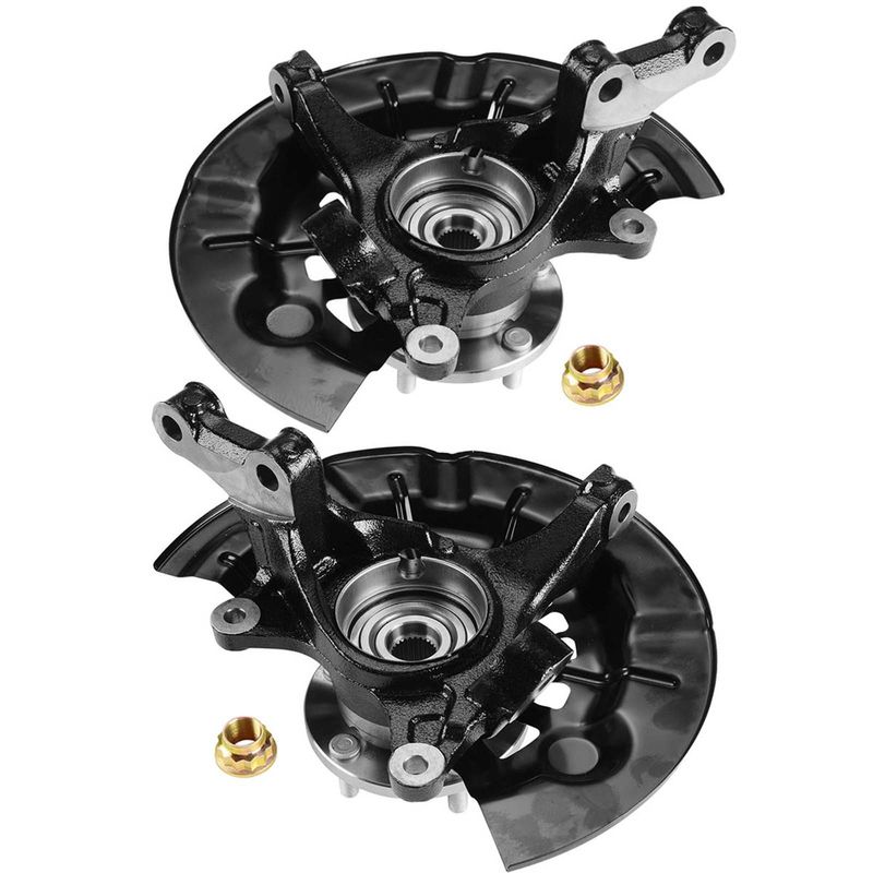 2x Front Steering Knuckle & Wheel Hub Bearing Assembly for Toyota Camry 12-17