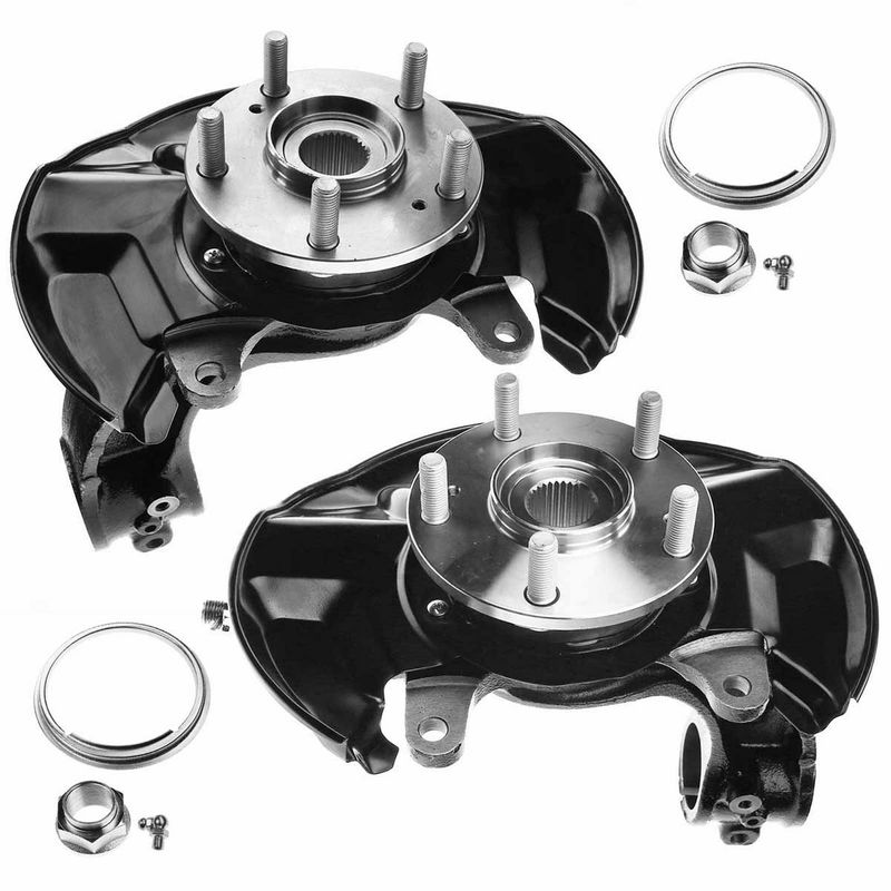 2x Front Steering Knuckle & Wheel Hub Bearing Assembly for Honda Accord 13-16