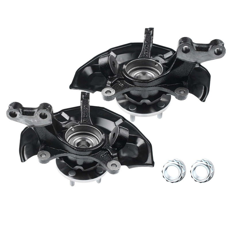 2x Front Steering Knuckle & Wheel Hub Bearing Assembly for Toyota Sienna 04-10