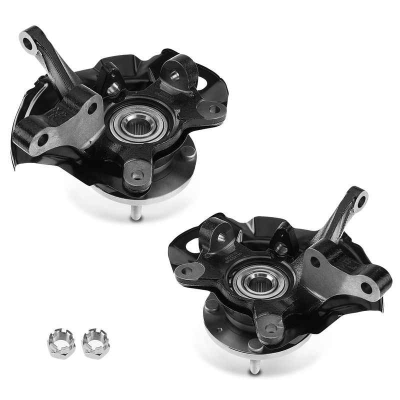 2x Front Steering Knuckle Assembly for Hyundai Elantra 2001-2006 L4 2.0L