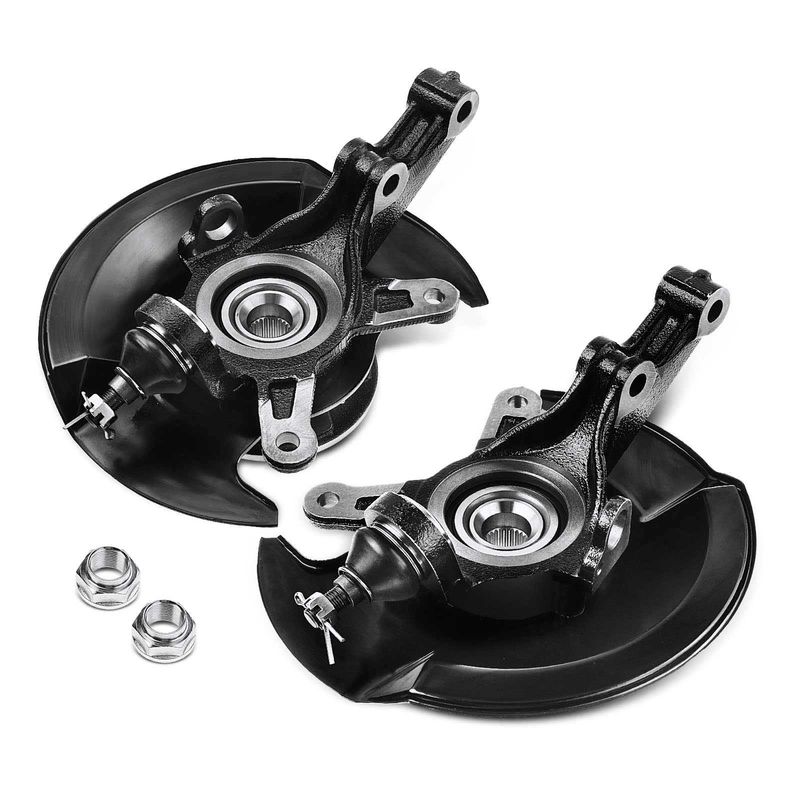 2x Front Steering Knuckle Assembly for Honda Civic 2001-2002 L4 1.7L