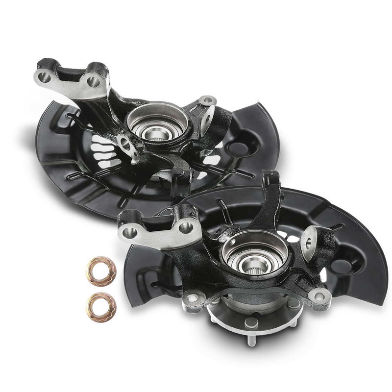 2x Front Steering Knuckle & Wheel Hub Bearing Assembly for Toyota Avalon 13-16