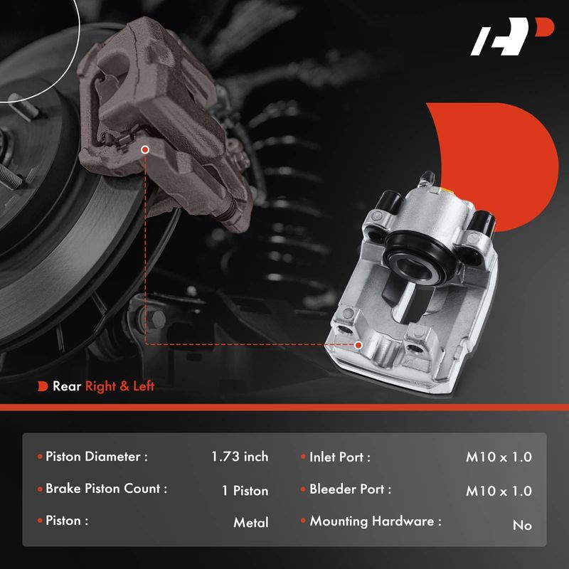 2x Rear Brake Caliper for BMW E70 E71 F15 F85 X5 X6 2.0L 3.0L