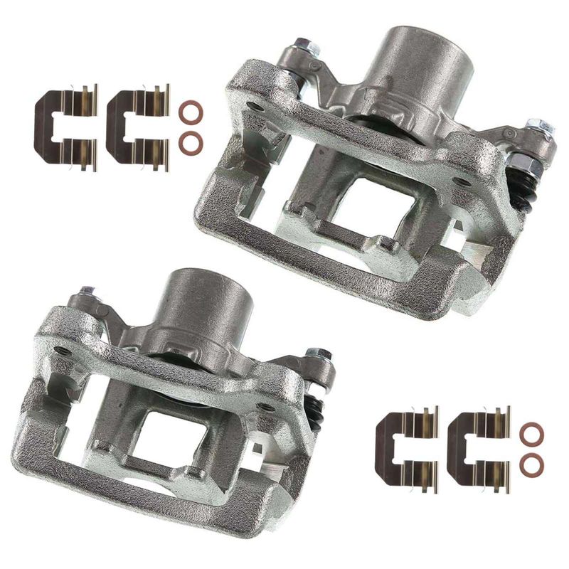 2x Rear Brake Caliper with Bracket for Hyundai Sonata Kia Optima 2011-2015 2.4L
