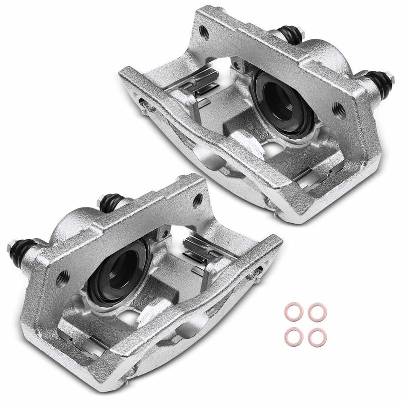 2x Rear Brake Caliper with Bracket for Dodge Durango Ram 1500 Van 2003