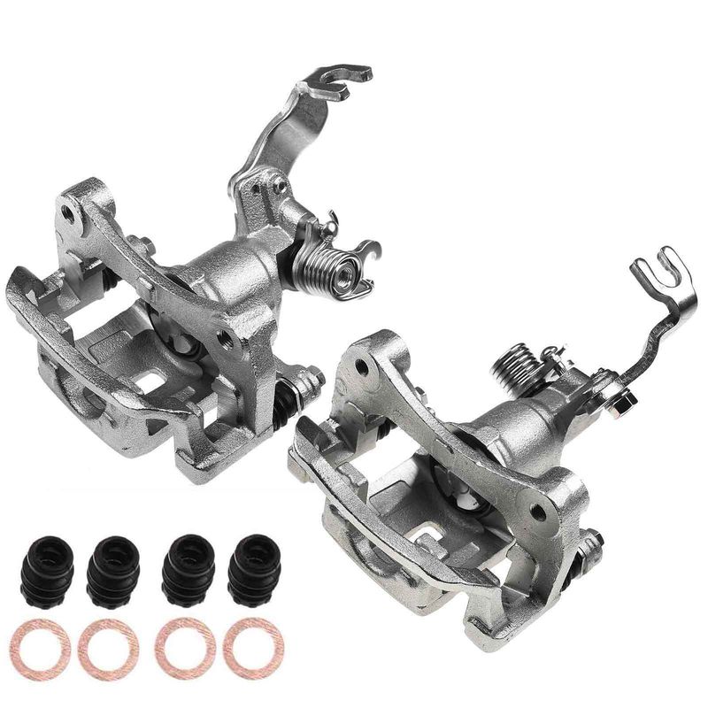 2x Rear Brake Caliper with Bracket for Infiniti I35 2002-2004 Nissan Maxima