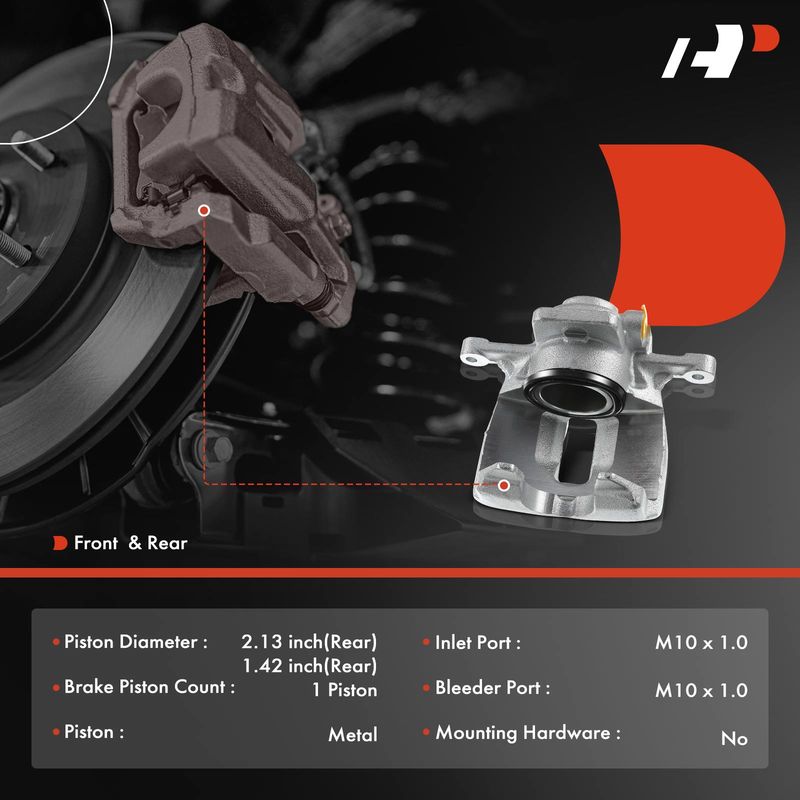 4x Front & Rear Disc Brake Calipers for Mini Cooper R55 R56 2007-2015