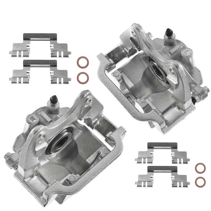 2x Rear Brake Caliper with Bracket for Chevy Silverado 1500 Tahoe 2007-2018 GMC
