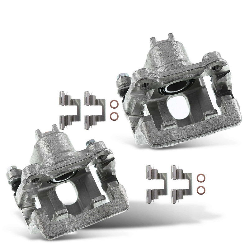 2x Rear Brake Caliper with Bracket for Honda Pilot 2003-2008 Acura MDX 2001-2006