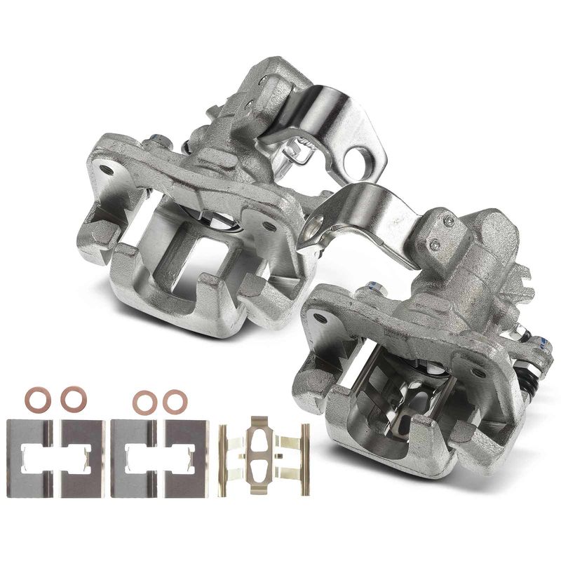 2x Rear Brake Caliper with Bracket for Acura CSX 06-11 ILX Honda Civic 06-15