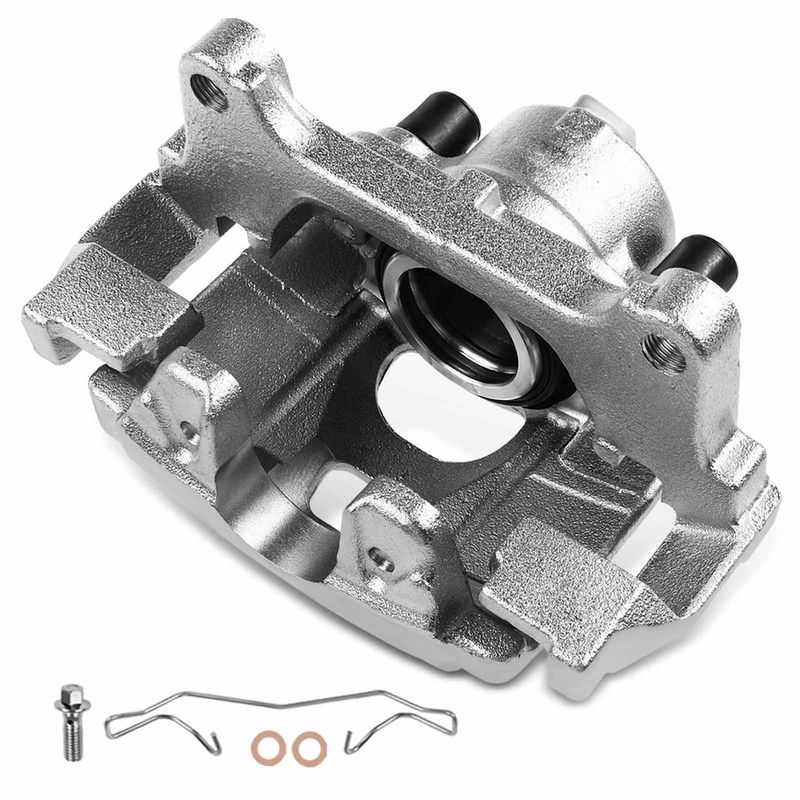 Front Driver Disc Brake Caliper with Bracket for Audi Q3 VW Passat Tiguan