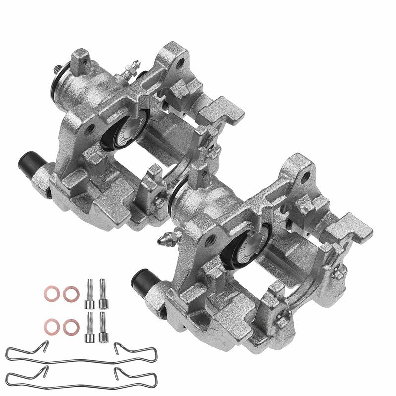 2x Rear Brake Caliper with Bracket for Ford Edge Escape Fusion Lincoln MKZ
