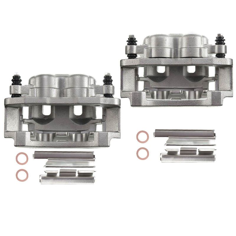 2x Rear Brake Caliper with Bracket for Ford E-150 E-250 E-350 Econoline