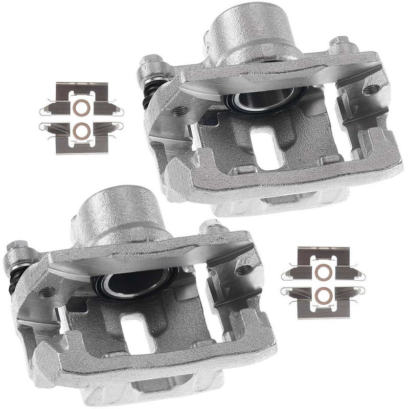 2x Rear Brake Caliper with Bracket for Ford Edge Lincoln MKX 07-10 Mazda CX-7