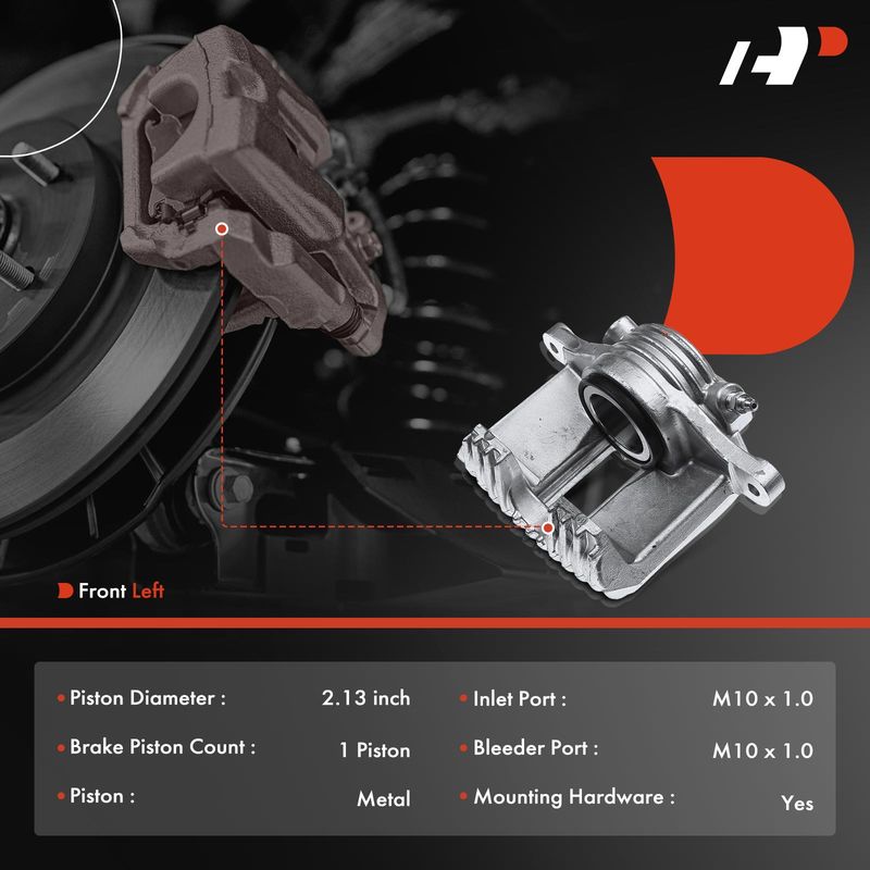 Front Driver Brake Caliper for Chevrolet Corvette C4 1984-1987