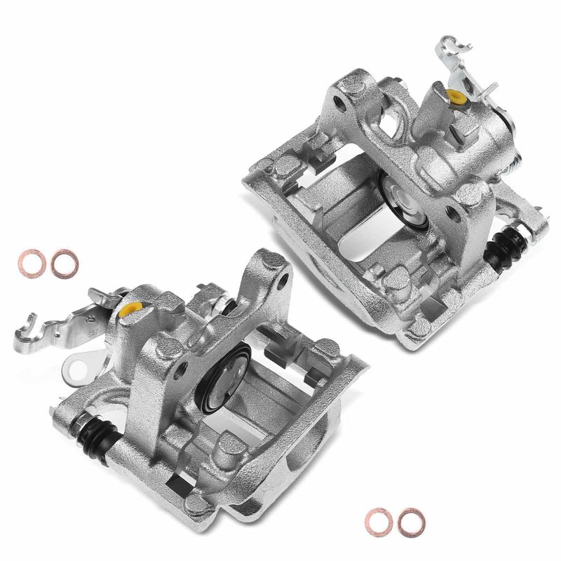 2x Rear Brake Caliper with Bracket for Volkswagen Golf 2015-2020 GTI Passat