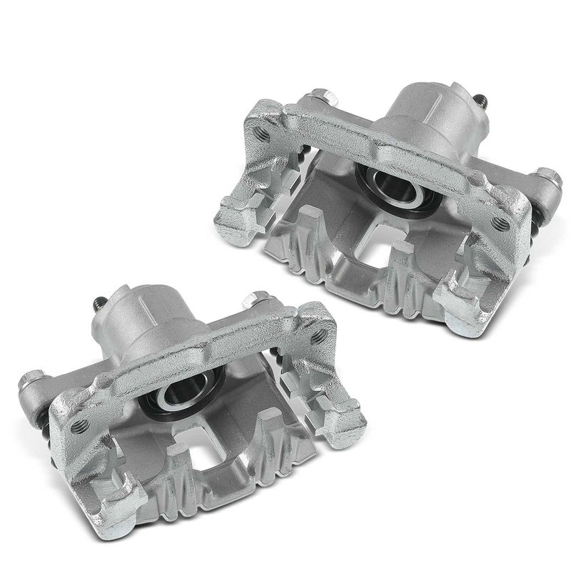 2x Rear Brake Caliper with Bracket for Olds Alero 99-04 Pontiac Grand Am 99-05