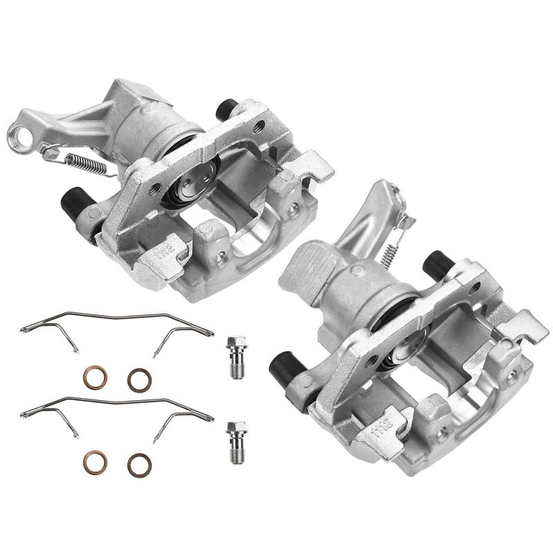 2x Rear Brake Caliper with Bracket for Saab 9-3 2003-11 9-3X Cadillac BLS