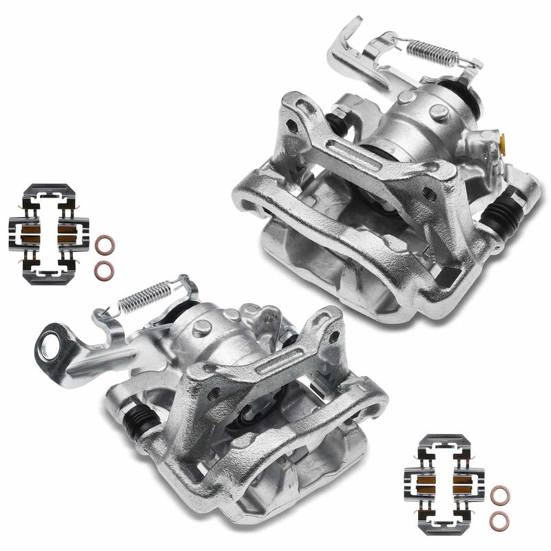 2x Rear Brake Caliper with Bracket for Mazda 3 3 Sport 2014-2016