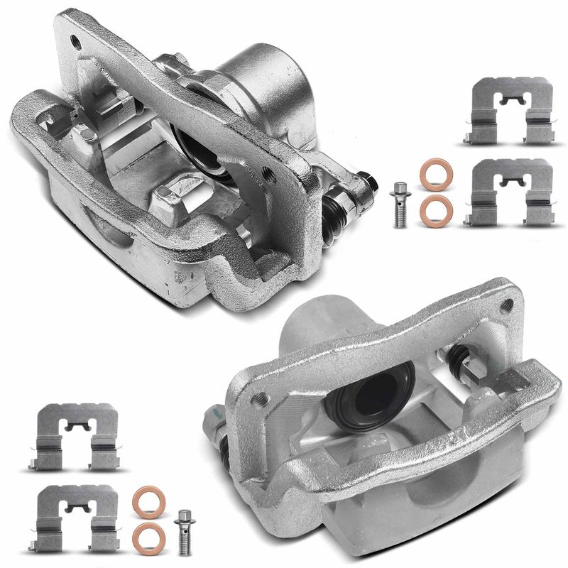 2x Rear Brake Caliper with Bracket for Hyundai Santa Fe Kia Sorento Rear