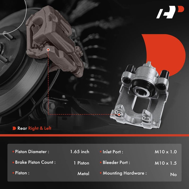 2x Rear Brake Caliper for BMW X5 E53 2002-2006 4.4L 4.6L 4.8L