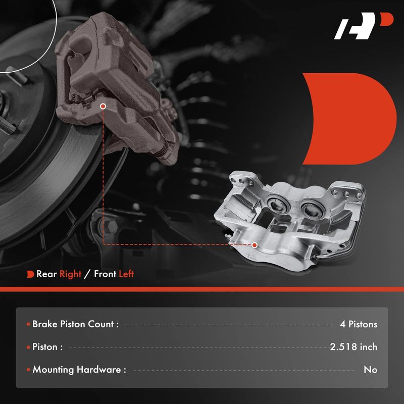Front Driver or Rear Passenger Brake Caliper for Ford F650 2009-2013 15
