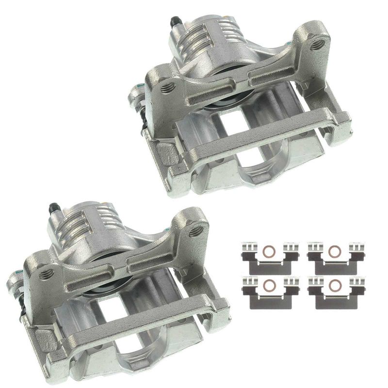 2x Rear Brake Caliper with Bracket for Cadillac XLR 06-09 Chevy Corvette 05-10