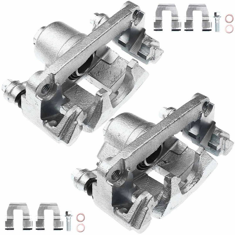 2x Rear Brake Caliper with Bracket for Buick Rendezvous 2002-2007 Chevy Pontiac