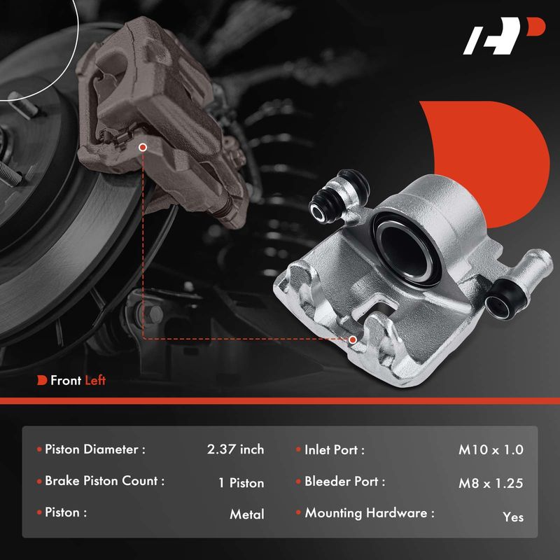 Front Driver Brake Caliper for Honda Passport Isuzu Amigo Pickup Rodeo Trooper