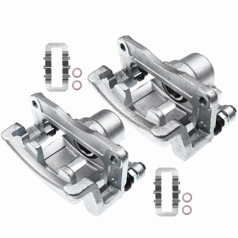 2x Rear Brake Caliper with Bracket for Chevy Equinox 2007-2017 GMC Terrain