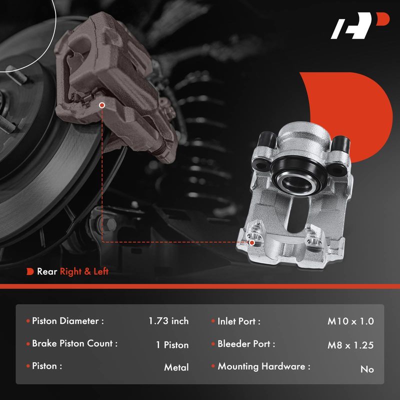 2x Rear Brake Caliper for BMW E90 E91 E92 93 E84 335i 335xi 335is X1