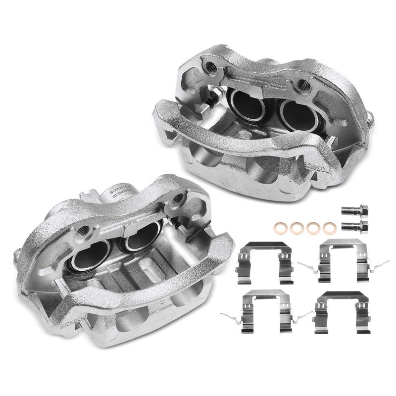 2x Front Disc Brake Calipers with Bracket for Infiniti M45 Q45 02-06
