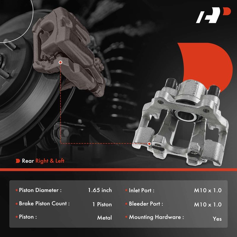 2x Rear Brake Caliper with Bracket for BMW F22 F23 F30 F31 F32 F33 F34 F36