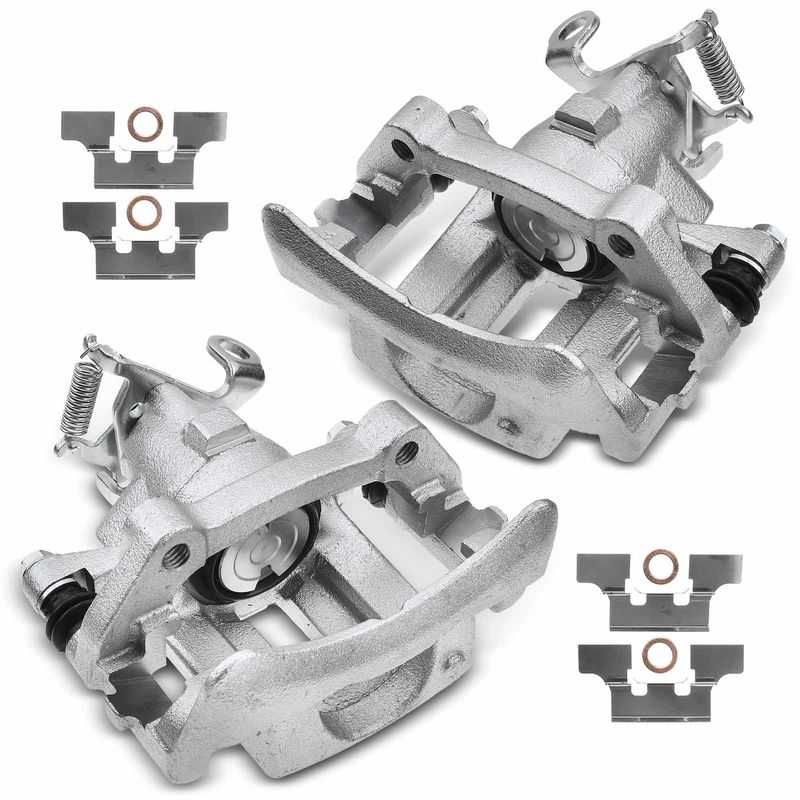 2x Rear Brake Caliper with Bracket for Jaguar S-Type 2003-2005 Lincoln LS 03-06