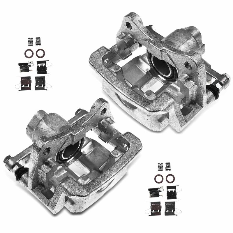 2x Rear Brake Caliper with Bracket for Lexus RX350 RX450h 10-12 Toyota Sienna
