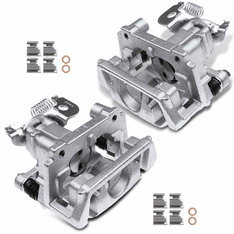 2x Rear Brake Caliper with Bracket for Jaguar X-Type 05-08