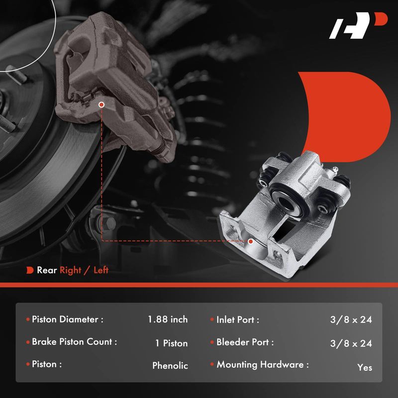 Rear Driver/Passenger Brake Caliper for Ford Crown Victoria Lincoln Town Car