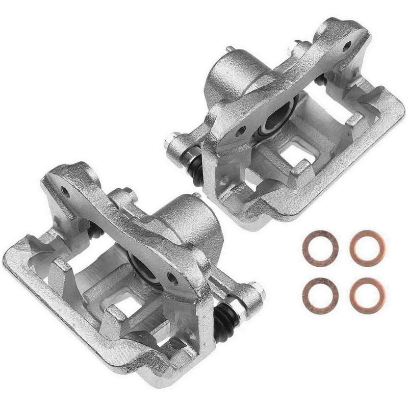 2x Rear Brake Caliper with Bracket for Hyundai Sonata 06-08 Azera 06-09
