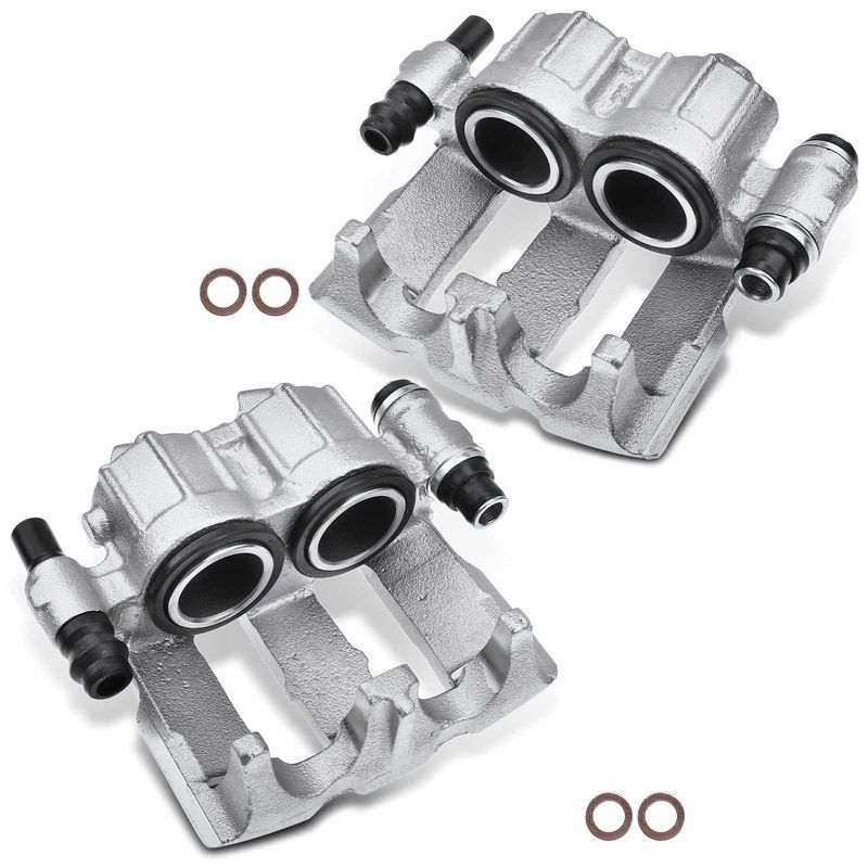 2x Front Disc Brake Calipers for Volvo 740 1985-1991 745 760 1983-1986 Non-ABS