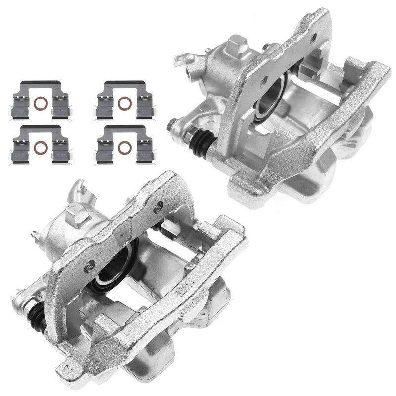 2x Rear Disc Brake Calipers with Bracket for Land Rover Range Rover 10-12