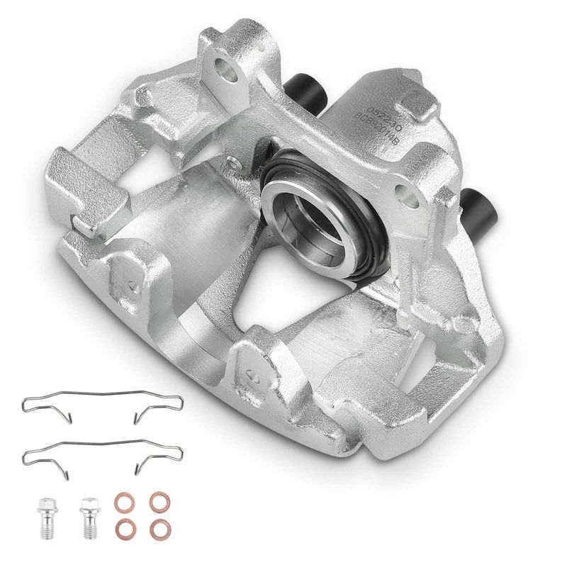 Front Driver Disc Brake Caliper with Bracket for VW Jetta Golf Audi TT Quattro